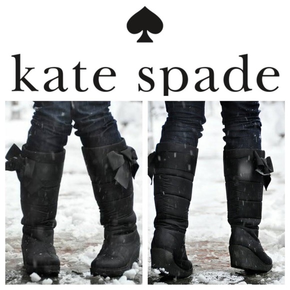 kate spade Shoes - Kate Spade | Cagney Wedge Rain/Snow Boots